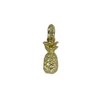P339G Sterling Silver Gold Plated Pineapple Pendant