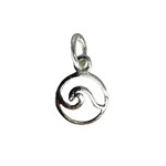 P354 Sterling Silver Wave Pendant