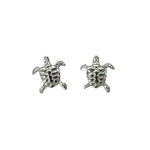 SE482 Sterling Silver Turtle Stud Earrings