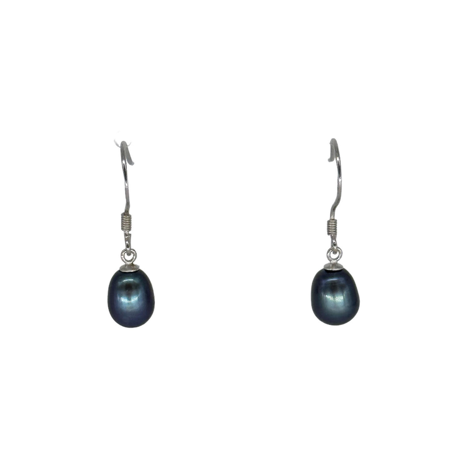 SE530 S/S Pearl Dangle Earrings Peacock