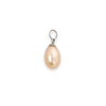 Sterling Silver Freshwater Pearl Pendant  Peach