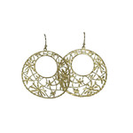 Scratched Earrings Gold X20G