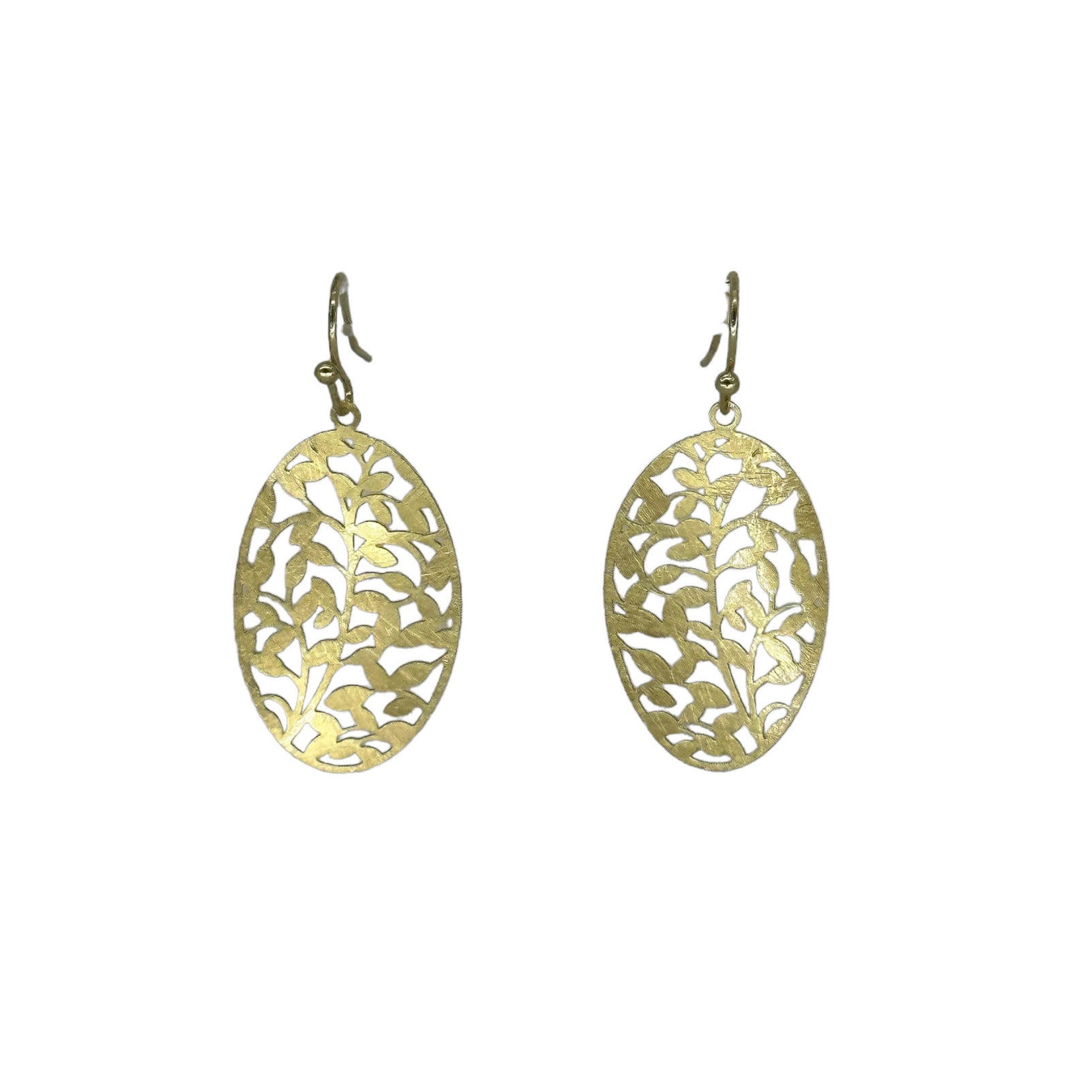 Scratched Earrings Gold X17G