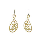 Scratched Earrings Gold X22G