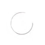 SE365 Sterling Silver 3/4 Hoop Post Earrings 55mm