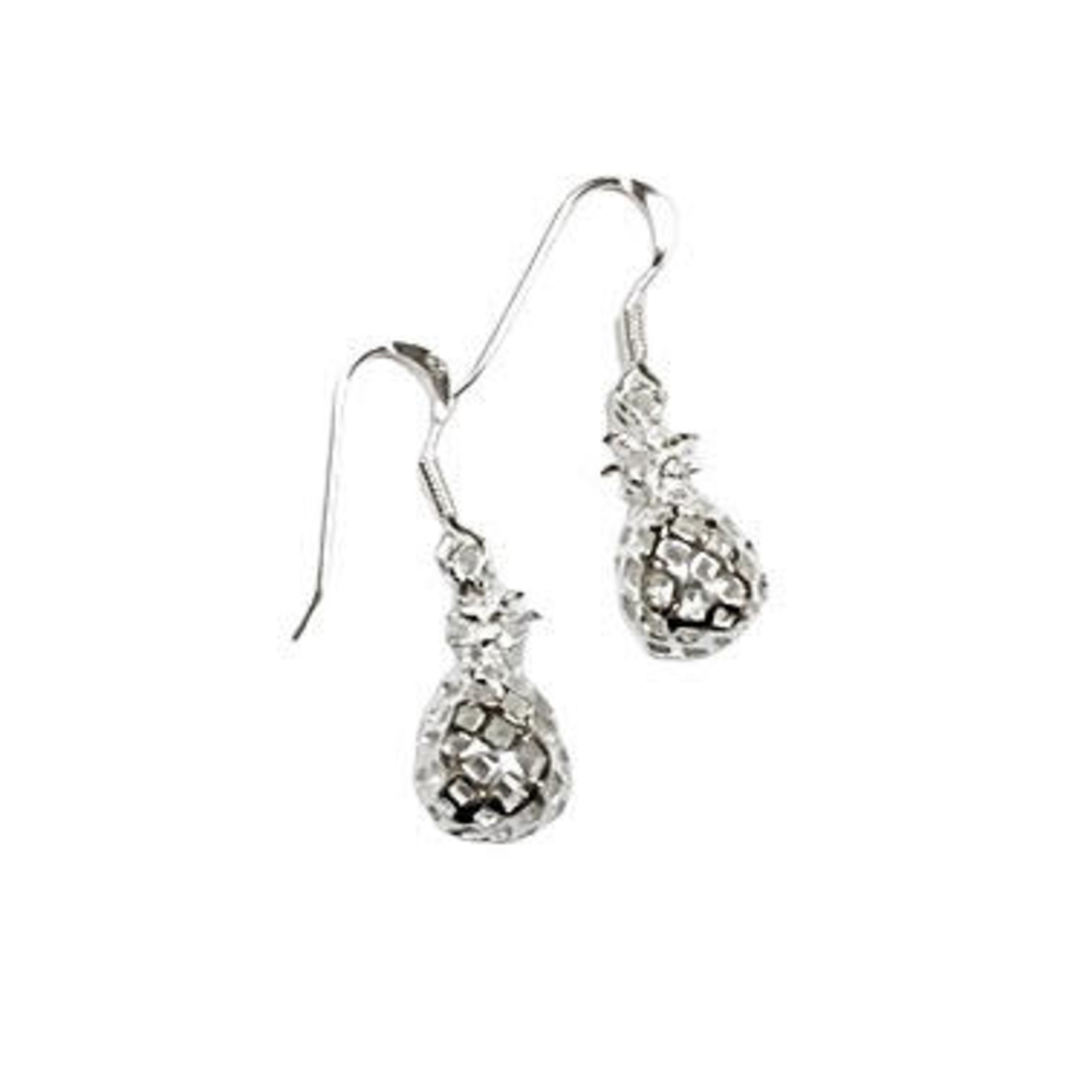 SE285 Sterling Silver Pineapple Dangle Earrings