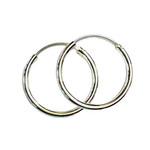 SE78 Sterling Silver Silver Hoop Earrings