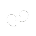 SE323A Sterling Silver Round Wire Earring