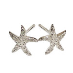 SE319 Sterling Silver Starfish with CZ