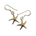 SE06 Sterling Silver Starfish Dangle Earrings