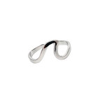 Sterling Silver Adjustable Toe Ring Wave