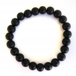 Matte Onyx Gemstone Stretch Bracelet 8mm