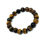 Tiger Eye Gemstone Stretch Bracelet 10mm