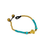 Honu Brass Bead Bracelet TOLH2 Turquoise