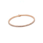 Simple Sparkle Cuff Bracelet Rose Gold