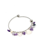 Beachcomber Bangle Bracelet Amethyst Chip Medium