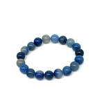 Blue Aventurine Gemstone Stretch Bracelet 10mm