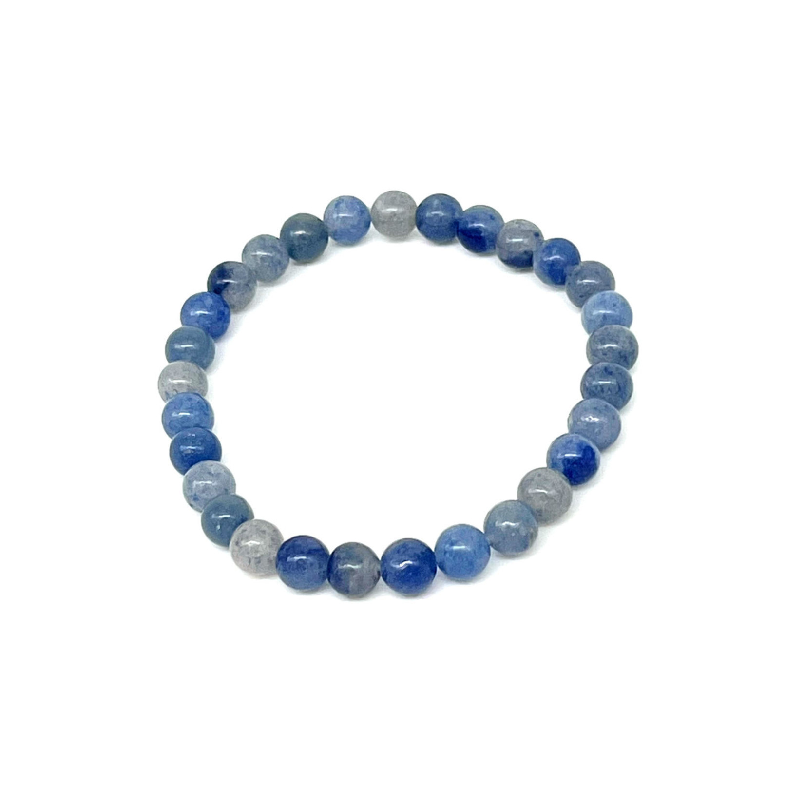 Blue Aventurine Gemstone Stretch Bracelet 6mm