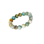 Amazonite Gemstone Stretch Bracelet 12mm