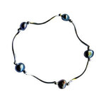 Twisted Tubes Stretch Bracelet Peacock