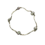 Twisted Tubes Stretch Bracelet Grey