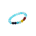 Moonlight Crystal Chakra Stretch Bracelet Turquoise