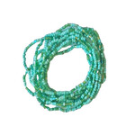 Party Stretch Beaded Bracelets, Pack of 12 Green