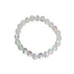 Moonlight Crystal Stretch Bracelet White