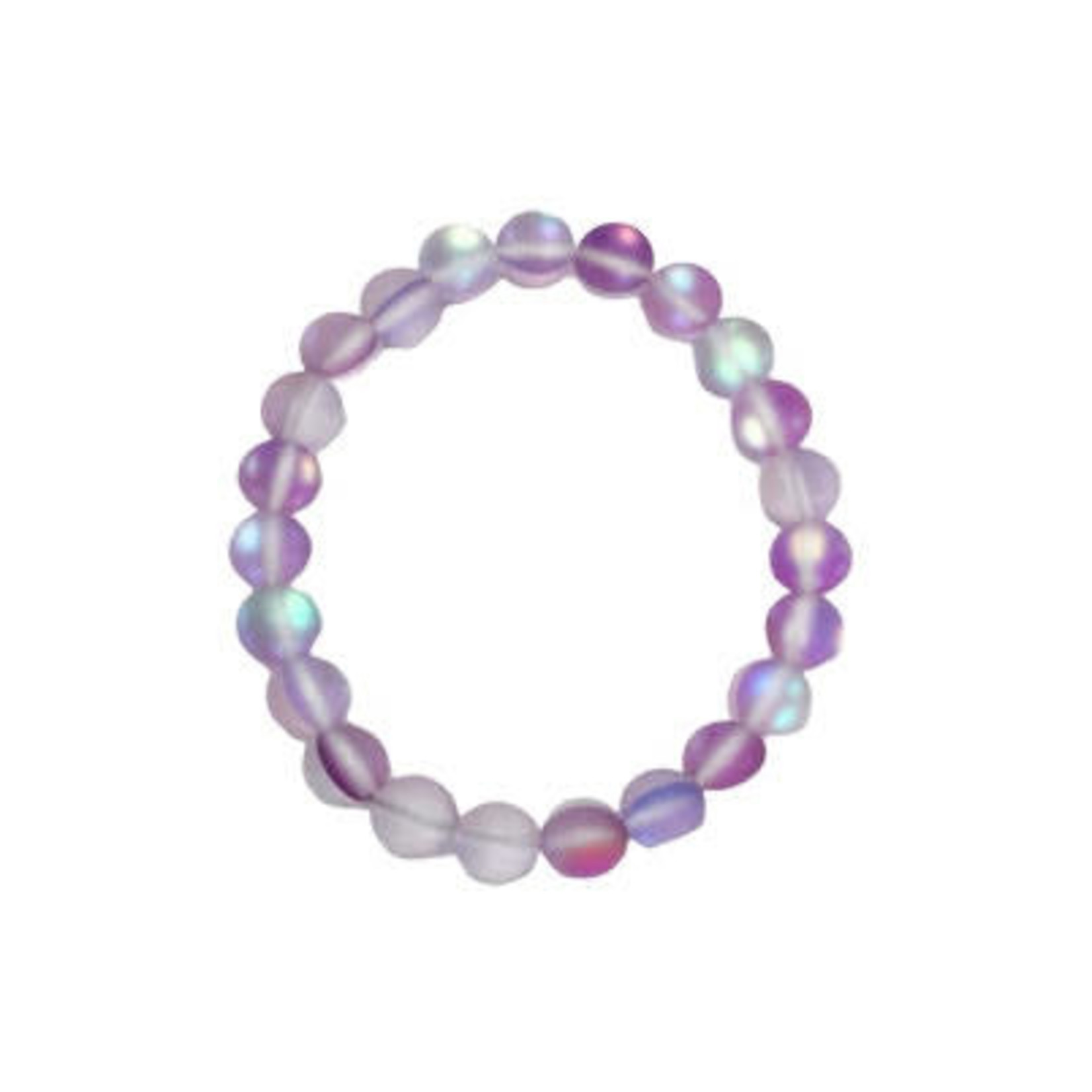 Moonlight Crystal Stretch Bracelet Purple