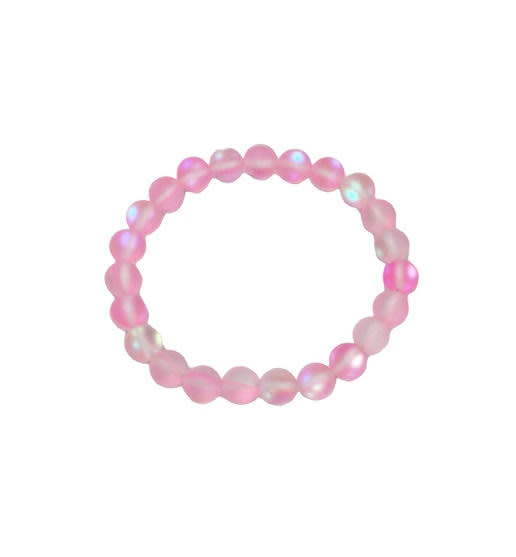Moonlight Crystal Stretch Bracelet Pink Maka Imports