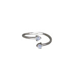 Sterling Silver Adjustable Moonstone Ring
