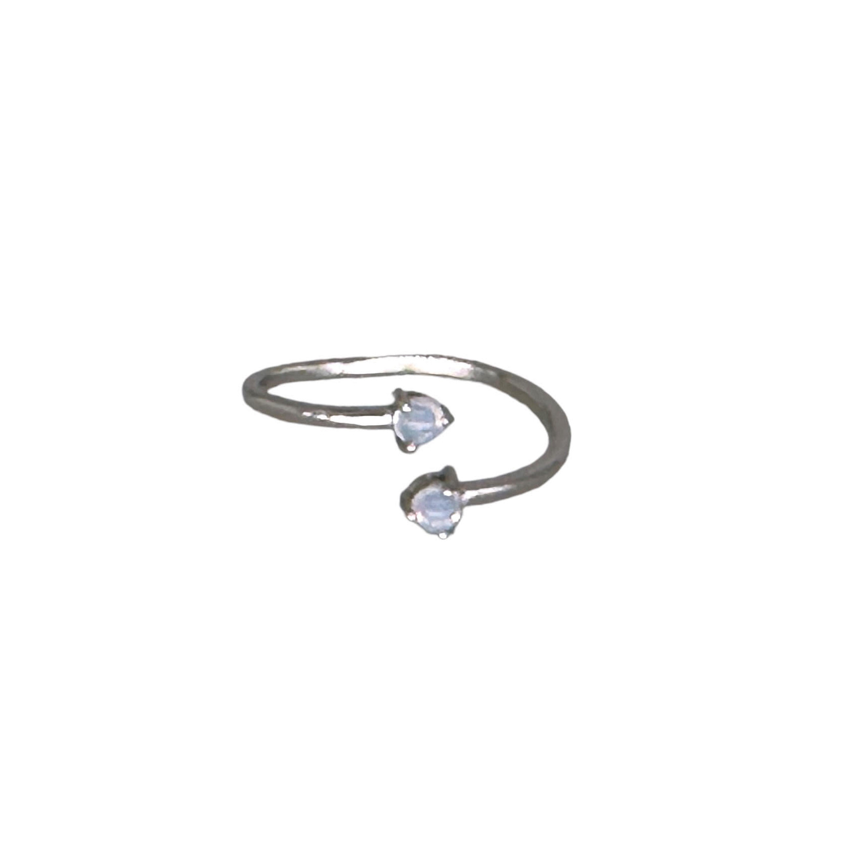 Sterling Silver Adjustable Moonstone Ring