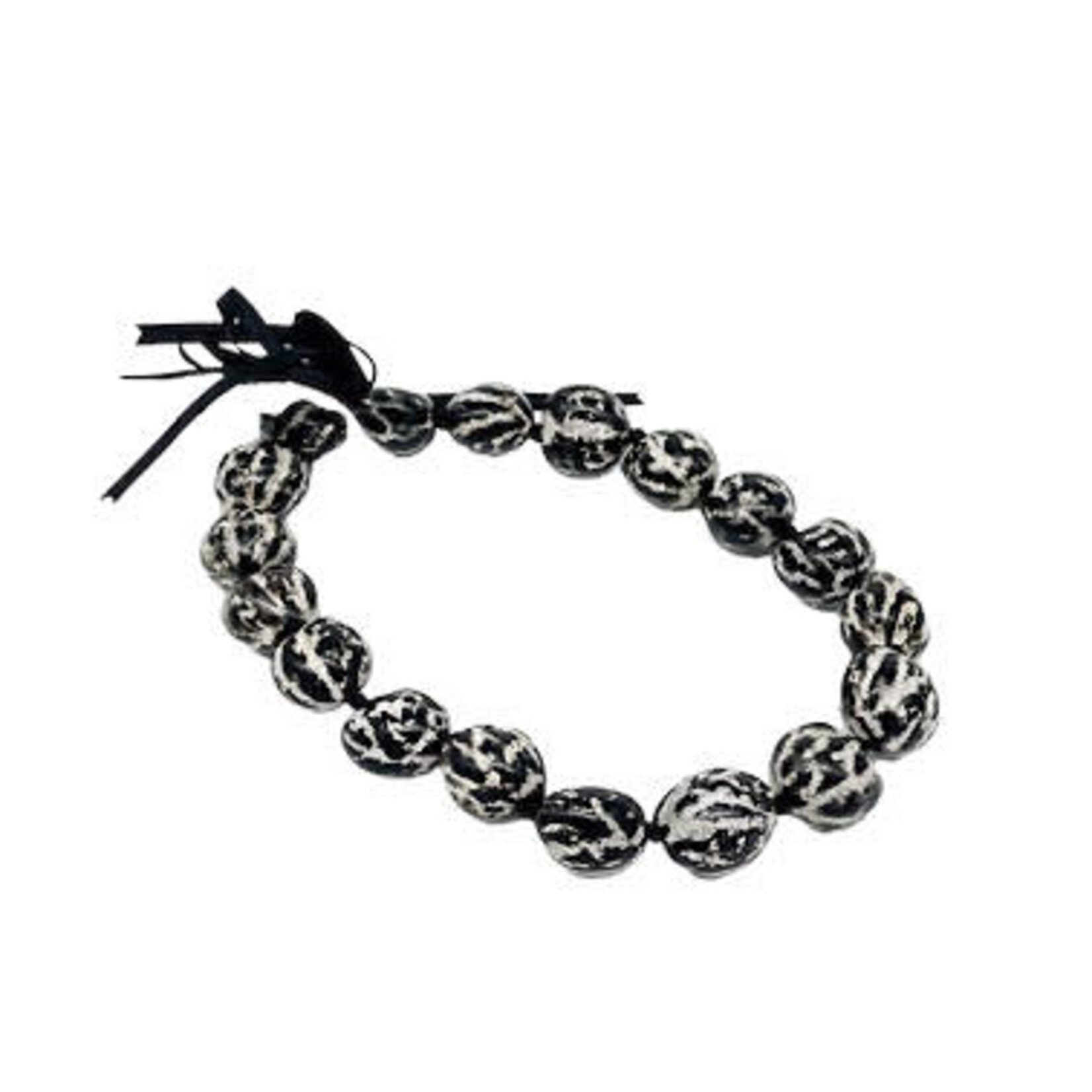 Kukui Nut Choker Lei Black