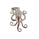 P22 Sterling Silver Octopus Pendant