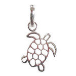 P234 Sterling Silver Small Open Turtle Pendant