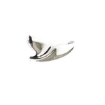 P213 Sterling Silver Whale Tail Pendant
