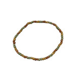 Beaded Stretch Anklet, Pack of 5 Earth