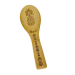 Carved Bamboo Rice Spoon Pineapple Maui