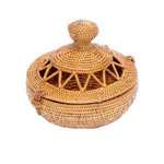 Hand Woven Ata Basket #50 with Knob Top