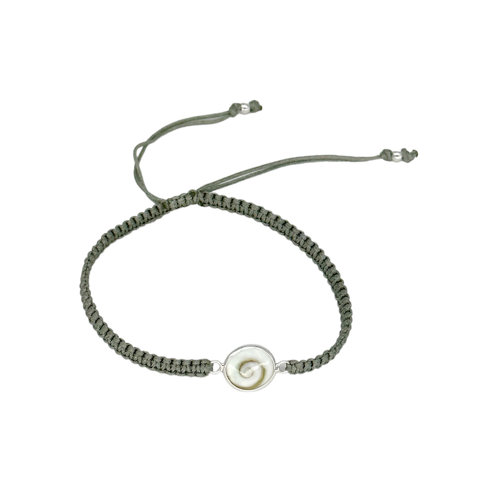 Adjustable String Bracelet with Eye of Shiva Granite