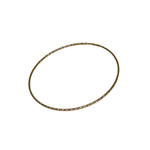7.5" 1.3mm  Gold Fill Sparkle Wire Stacking Bangle Bracelet