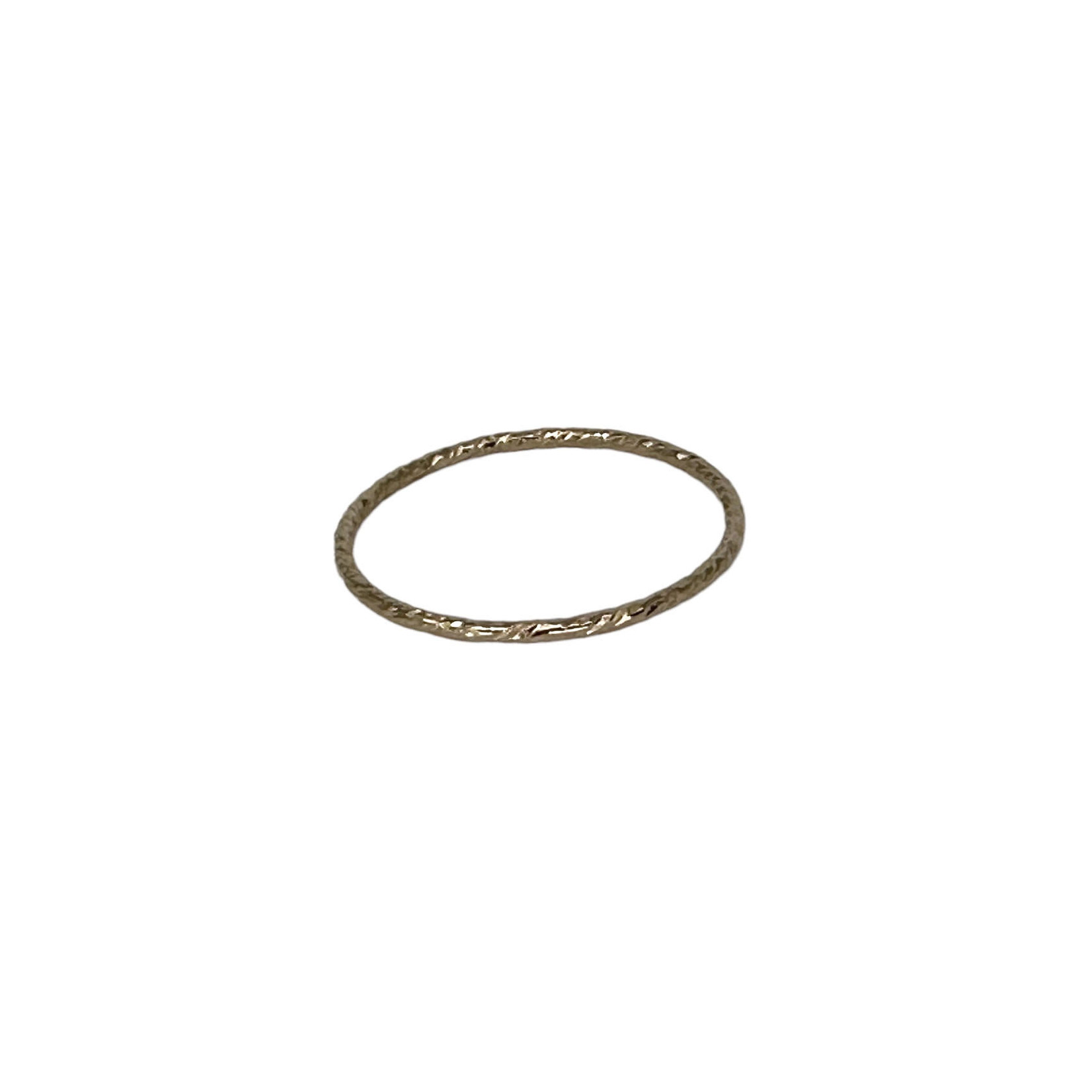 Gold Fill Sparkle Stacking Ring