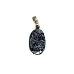 Sterling Silver Rough Cut Silicon Pendant