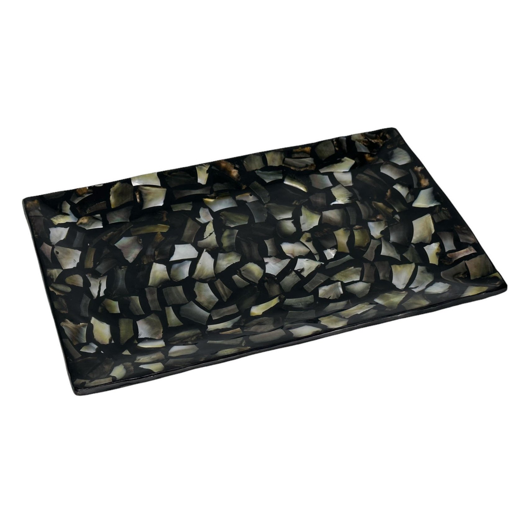 Handmade Caping Shell Mosaic Chip Tray 19cm x 30cm