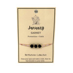 Birth Month Wish Bracelet January