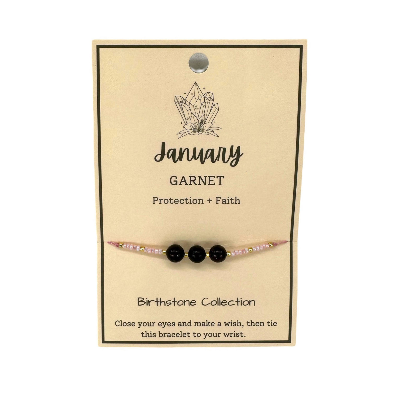 Birth Month Wish Bracelet January