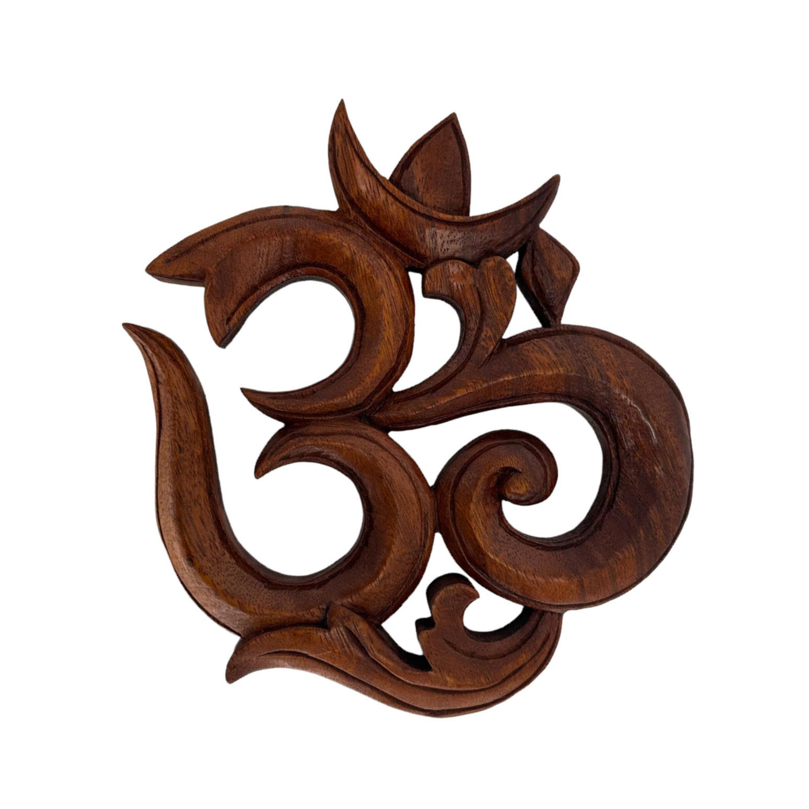 Hand Carved Om Plaque 20cm