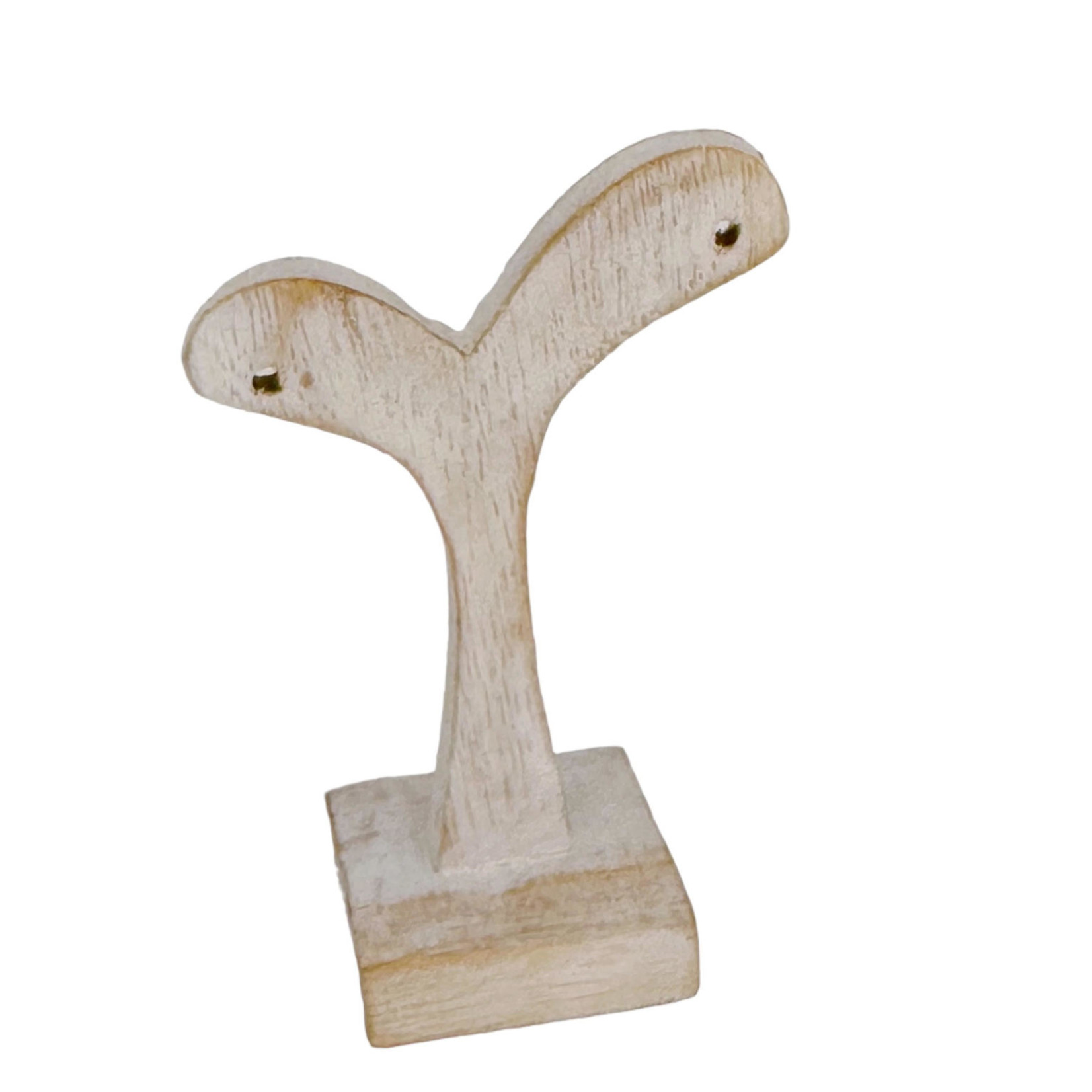 Earring Display Small White Wash 10cm