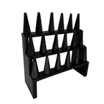 Ring Display 3 Tier Black