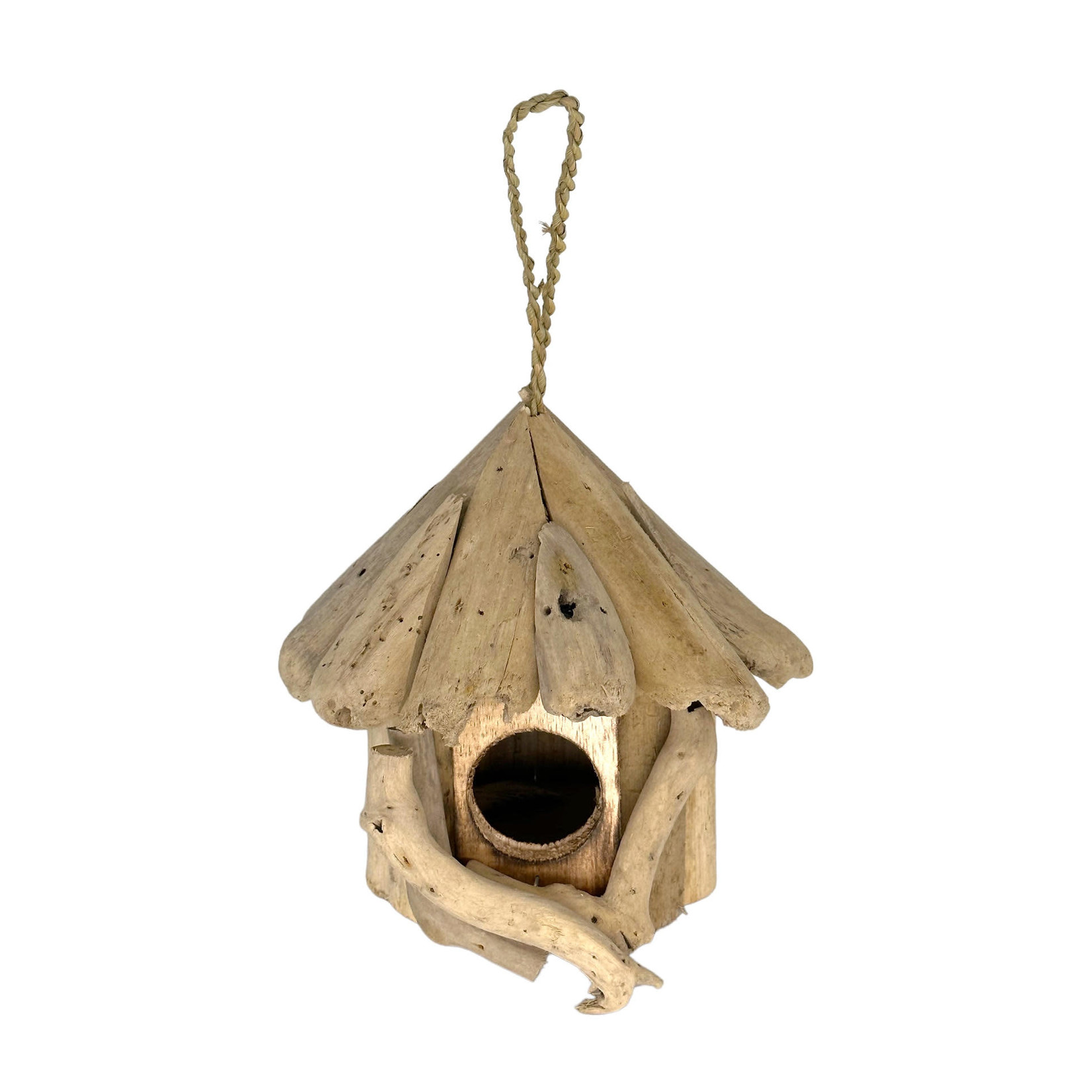 Handmade Driftwood Birdhouse Round 15cm